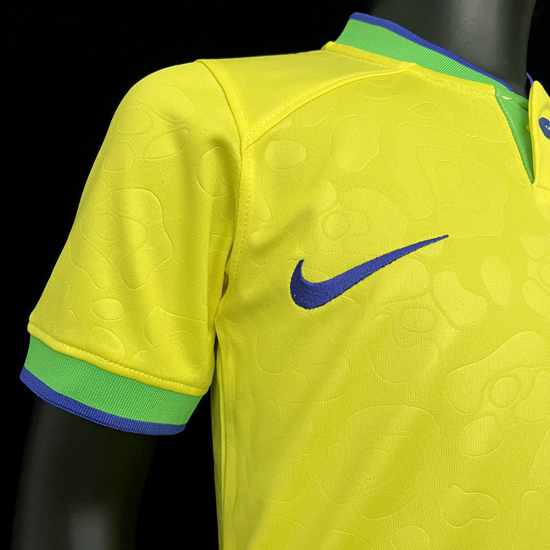 Kit Infantil Brasil 22/23 Nike - Amarelo