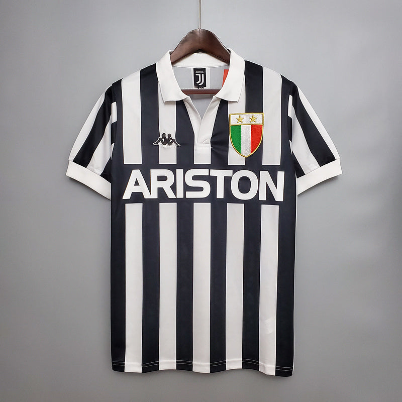 Camisa Juventus Retrô 1984/1985 Preta e Branca - Kappa